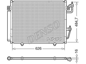 DCN45009 (DENSO) Радиатор кондиционера 3.2DI-D 16V, 3.8MPI 24V