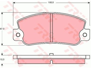 GDB360 (TRW) Колодки тормозные дисковые задниеFiat Croma 86-96 Lancia Delta 79-94 Lancia Dedra 89-99