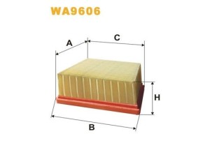 WA9606 (WIX FILTERS) Фільтр повітрянийFord Courier 14-18 Ford Fiesta 09-17 Mazda 2 07-14