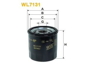 WL7131 (WIX FILTERS) Фильтр масляный