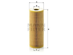 HU727/1X (MANN-FILTER) Фільтр маслянийVW LT28-55 96-06 Mercedes-Benz G-Class W463 90-18 SsangYong Rexton 06-12