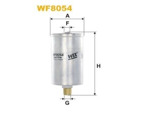 WF8054 (WIX FILTERS) Фільтр паливнийVW Golf II 83-92 Audi A6 94-97 SEAT Toledo I 91-99