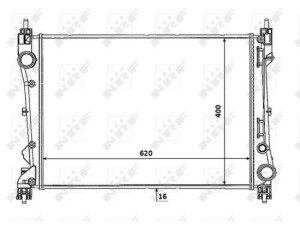 53935 (NRF) Радиатор основной под МКППFiat Doblo 15- Fiat Doblo 09-15 Opel Combo D 11-18