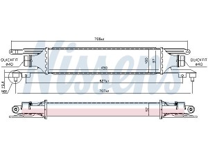 96464 (NISSENS) Радиатор интеркулераOpel Corsa D 06-15