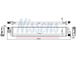 630794 (NISSENS) Радиатор интеркулераRenault Master III 10- Nissan NV400 10-21 Opel Movano B 10-21