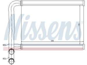 77631 (NISSENS) Радіатор пічкиHyundai Accent 06-10