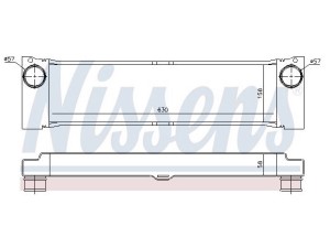 96531 (NISSENS) Радиатор интеркулераMercedes-Benz Vito W639 03-14