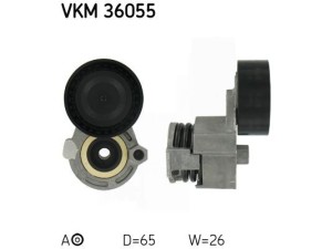 VKM 36055 (SKF) Натягувач ременя поліклінового в зборіRenault Megane III 09-16 Nissan Qashqai 07-14 Dacia Logan 04-12