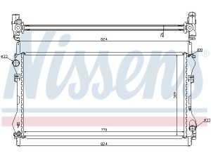 62046A (NISSENS) Радіатор основнийFord Transit 00-06