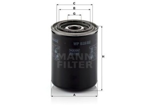 WP928/82 (MANN-FILTER) Фільтр маслянийNissan Primera P10 90-96 Nissan Terrano R20 93-06 Nissan Patrol Y61 97-10