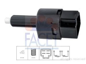 7.1202 (FACET) Датчик положення педалі гальмаRenault Megane IV 16- Mercedes-Benz X-Class 17- Nissan Qashqai 07-14