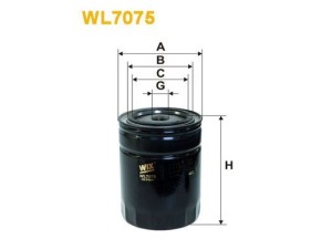 WL7075 (WIX FILTERS) Фільтр масляний