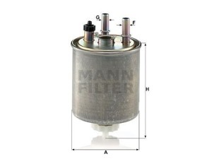 WK9022 (MANN-FILTER) Фільтр паливний під датчикRenault Kangoo 08-17 Renault Latitude 10-15 Renault Laguna III 07-15