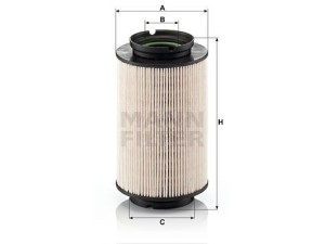 PU936/2X (MANN-FILTER) Фильтр топливный