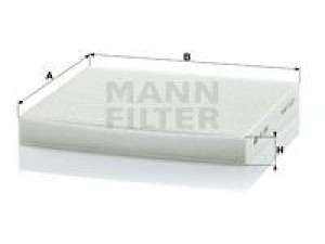 CU2362 (MANN-FILTER) Фільтр салонуHyundai Sonata NF 04-09 Hyundai Santa Fe 06-12 Kia Magentis 05-10