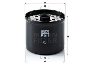 P917X (MANN-FILTER) Фильтр топливныйRenault Clio I 90-98 Ford Fiesta 96-01 VW Transporter T3 79-92