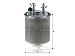 WK918/1 (MANN-FILTER) Фильтр топливныйRenault Kangoo 09-17 Renault Kangoo 08-17 Renault Laguna III 07-15