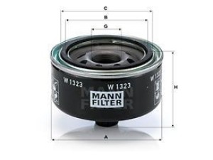 W1323 (MANN-FILTER) Фильтр масляныйVW LT28-55 96-06