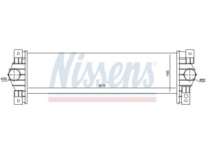 96651 (NISSENS) Радиатор интеркулераSsangYong Actyon Sports 12- SsangYong Actyon 06-11 SsangYong Kyron 05-11