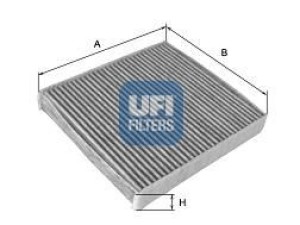 54.103.00 (UFI) Фільтр салонуFiat Bravo 07-16 Fiat Stilo 01-10 Lancia Delta 08-14