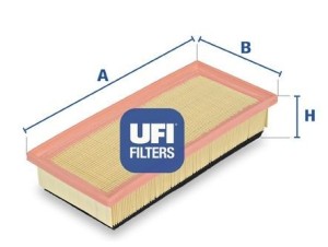 30.127.00 (UFI) Фільтр повітрянийAlfa Romeo 147 00-10 Alfa Romeo GT 03-10
