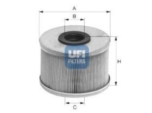 26.686.00 (UFI) Фильтр топливныйRenault Megane I 96-03 Renault Clio II 98-05 Renault Kangoo 97-07