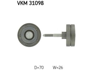 VKM 31098 (SKF) Ролик поліклинового ременяVW Golf VI 09-14 Skoda Fabia II 07-14 SEAT Ibiza 09-17