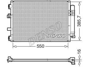 DCN10043 (DENSO) Радіатор кондиціонераFord C-MAX 10-19 Ford Focus III 11-18