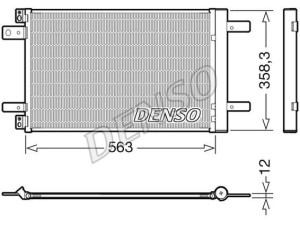 DCN21032 (DENSO) Радіатор кондиціонераToyota ProAce 16- Peugeot Expert 16- Citroen Berlingo 08-18