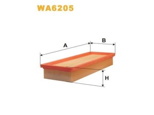 WA6205 (WIX FILTERS) Фильтр воздушный