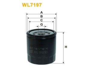 WL7197 (WIX FILTERS) Фильтр масляный