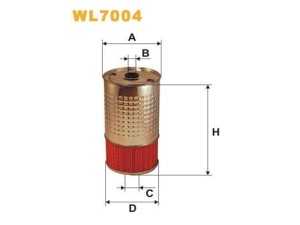 WL7004 (WIX FILTERS) Фильтр масляныйMercedes-Benz T1 (601) 77-95 Mercedes-Benz G-Class W463 90-18 SsangYong Rexton 01-06