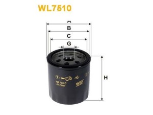 WL7510 (WIX FILTERS) Фільтр маслянийFord Focus III 11-18 Volvo V70 07-16 Range Rover Sport 13-22