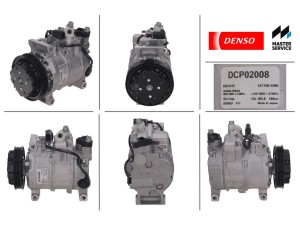 DCP02008 (DENSO) Компресор кондиціонераAudi A6 97-04 Audi A4 00-06 Audi A4 04-08