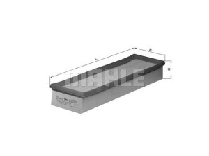 LX35 (MAHLE) Фільтр повітряний