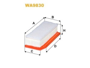 WA9830 (WIX FILTERS) Фільтр повітрянийRenault Duster 17- Renault Logan 13- Dacia Logan 12-22