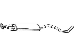 282-577 (BOSAL) Глушитель средняя частьNissan Note 05-12