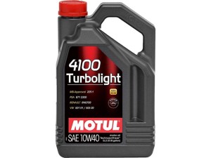 108645 (MOTUL) Олива моторна 10W-40 напівсинтетика 5 л MOTUL 4100 Turbolight A3/B4 SN