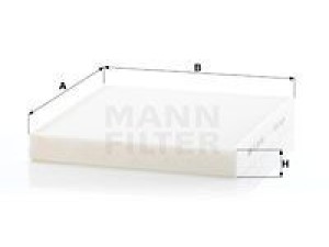 CU26009 (MANN-FILTER) Фильтр салонаVW Golf VI 09-14 Audi A3 12-22 Skoda Octavia A7 13-19