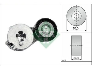 534 0333 10 (INA) Натяжитель ремня поликлинового в сбореVW Transporter T5 03-15 Audi A4 07-15 SEAT Exeo 08-13