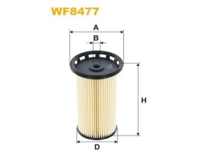 WF8477 (WIX FILTERS) Фільтр паливний вставкаVW Golf VI 09-14 Audi A3 12-22 Skoda Octavia A7 13-19