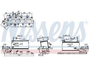 961181 (NISSENS) Радіатор інтеркулераVW Arteon 17- VW Passat B8 14- VW Tiguan 16-