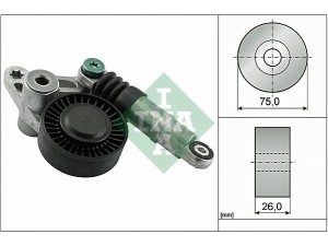 534 0356 10 (INA) Ролик поліклинового ременяVW Touareg 10-18 Audi A4 04-08 Porsche Cayenne 10-17