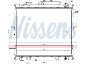66642 (NISSENS) Радіатор основнийKia Sportage 94-04