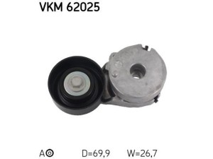 VKM62025 (SKF) Натягувач ременя поліклінового в зборіRenault Scenic III 09-16 Renault Megane III 09-16 Nissan Qashqai 07-14