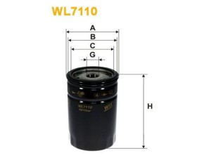 WL7110 (WIX FILTERS) Фільтр маслянийBMW 3 E30 81-94