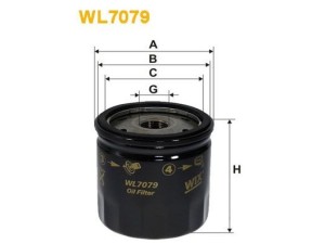 WL7079 (WIX FILTERS) Фильтр масляныйJeep Cherokee 01-07 Dodge Neon 94-05 Chrysler Grand Voyager 08-15