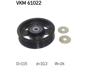 VKM 61022 (SKF) Ролик ГРМ обвіднийToyota Land Cruiser Prado 120 03-09 Toyota Land Cruiser Prado 150 09- Toyota RAV4 05-13