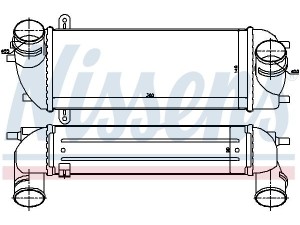 96559 (NISSENS) Радиатор интеркулераHyundai Santa Fe 06-12