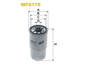 WF8179 (WIX FILTERS) Фільтр паливнийFiat Punto 03-10 BMW 3 E30 81-94 Alfa Romeo 156 97-07